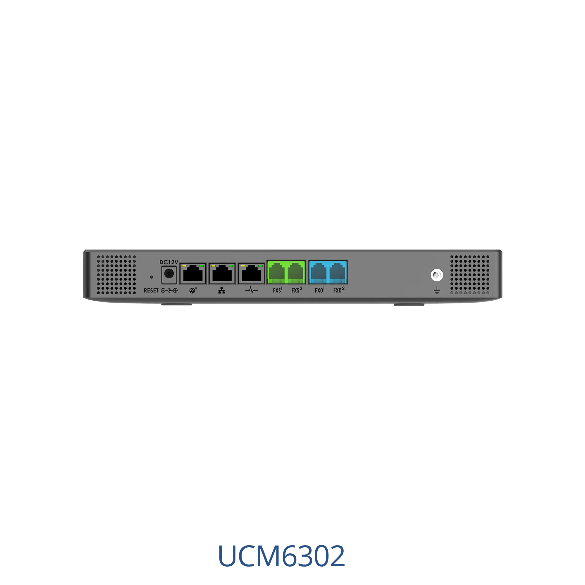 Grandstream UCM6302 IP PBX port view